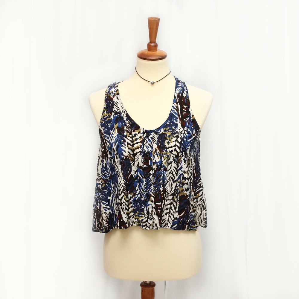 Urban Outfitters Sparkle & Fade‎  Crop Tank Top Relaxed Fit Sleeveless Medium